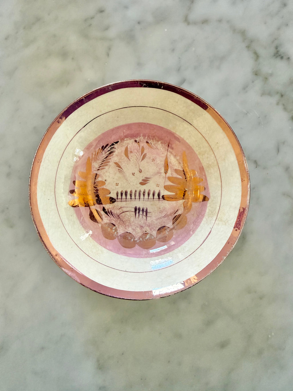 Antique Staffordshire Lusterware Bowl