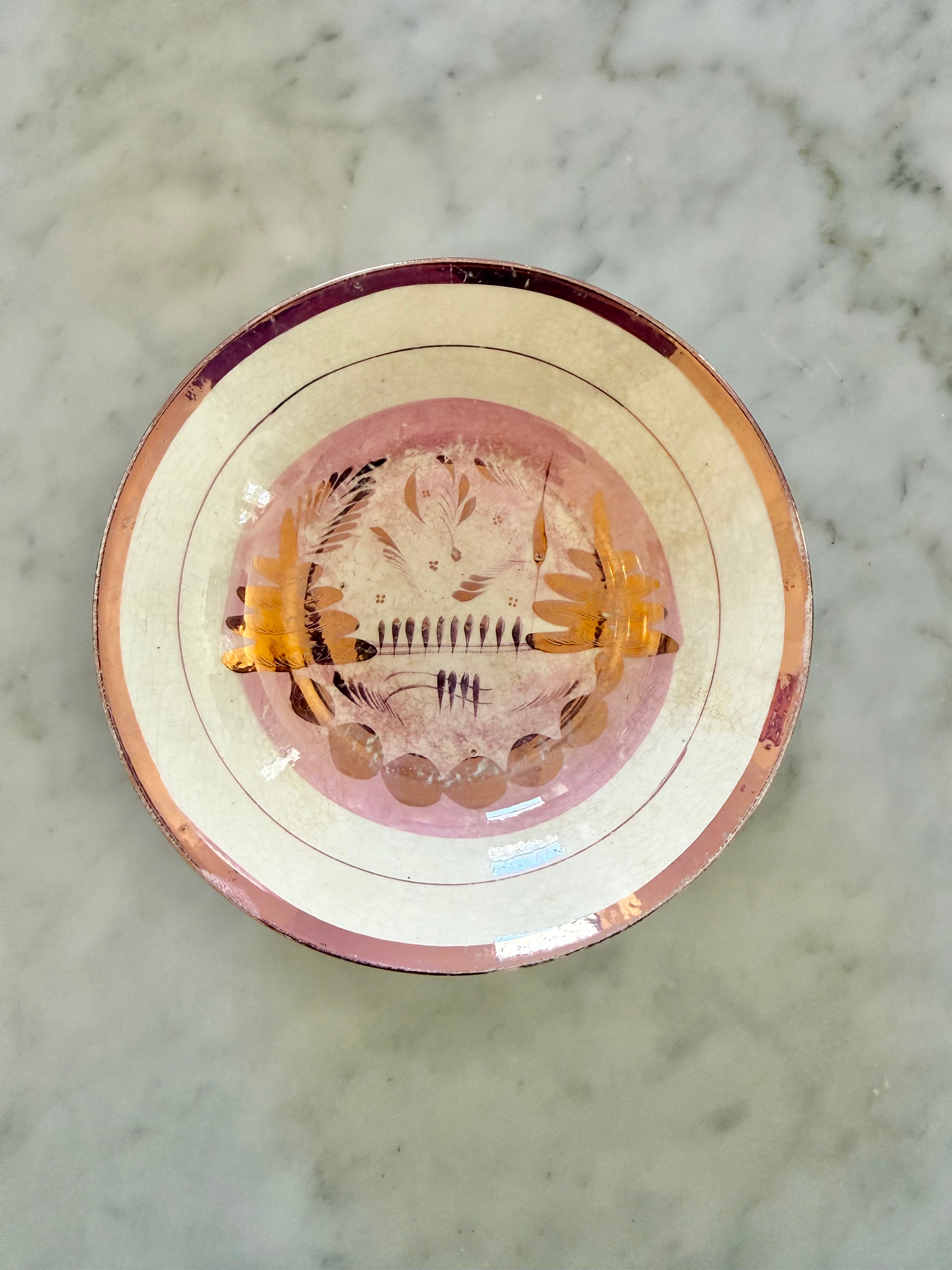 Antique Staffordshire Lusterware Bowl