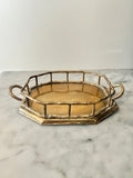 Petite Brass Bamboo Tray