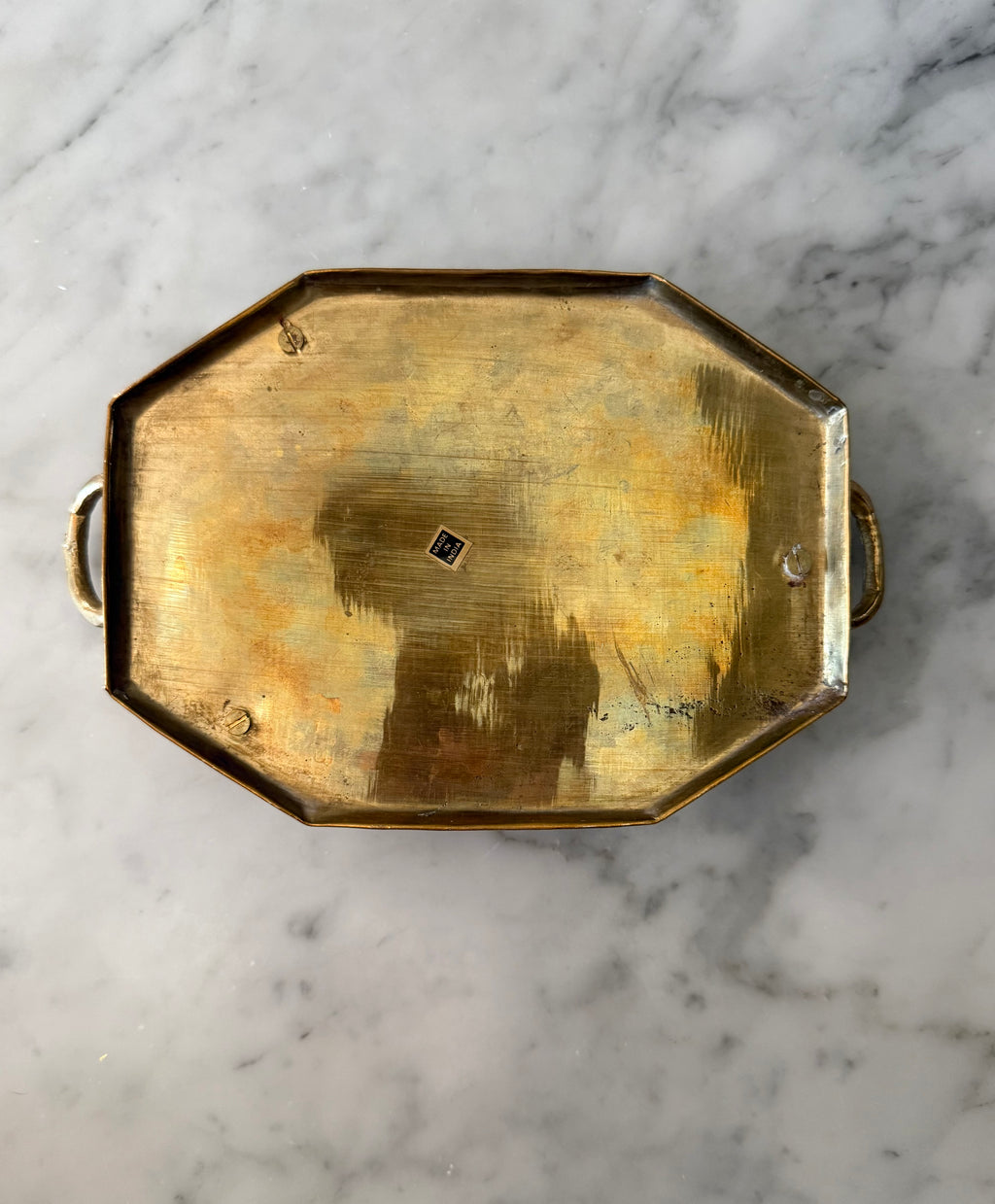 Petite Brass Bamboo Tray
